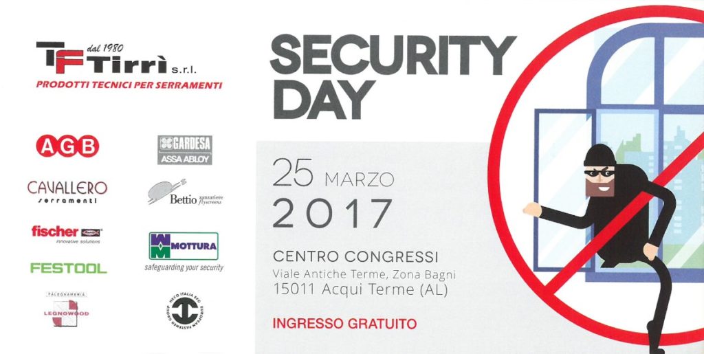 Invito Security Day AGB Acqui terme 25 marzo